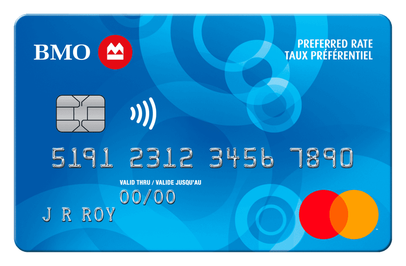 Carte Mastercardᴹᴰ* BMOᴹᴰ à taux préférentiel